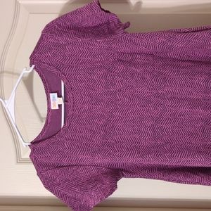 LuLaRoe XXS dress (runs big) Pink/purple chevron